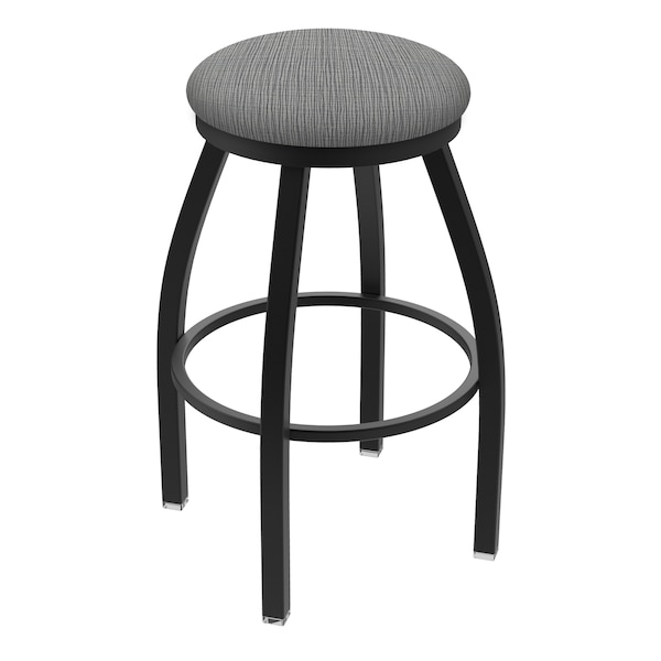 Holland Bar Stool Co 30" Swivel Bar Stool, Black Wrinkle, Graph Seat X802 - main